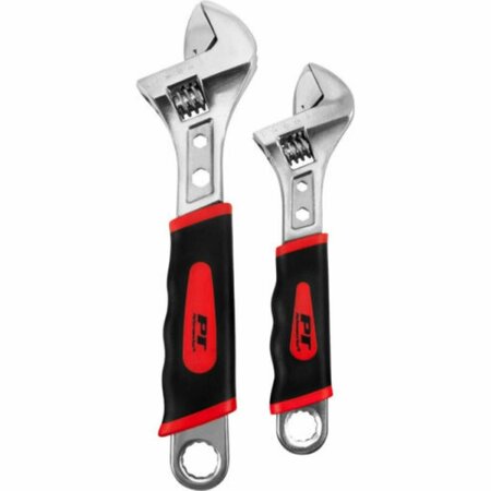 PERFORMANCE TOOL Adjustable Wrench Set - 2 Piece PTW30701
